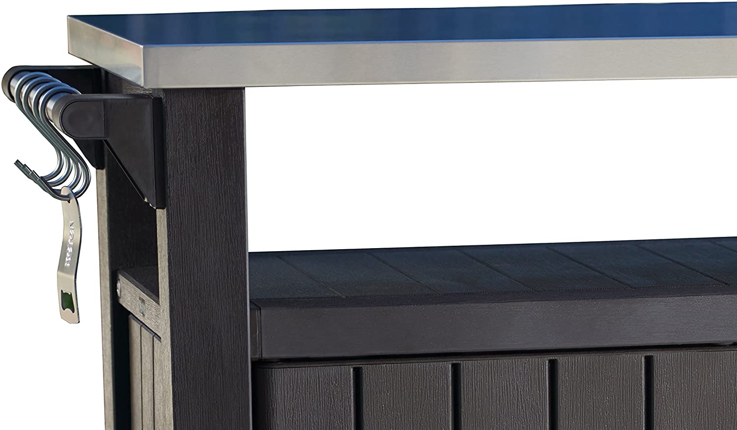 Essential True Basics Keter Unity XL Portable Outdoor Table and Storage Sensible