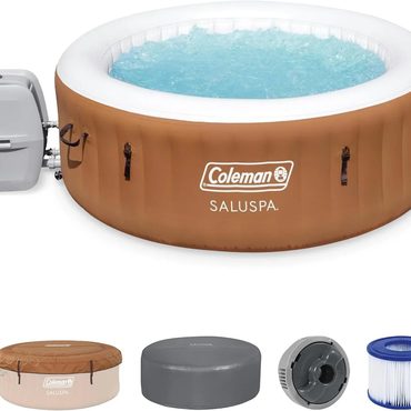 Premium Fresh Find Coleman SaluSpa Miami AirJet 2-4 Person Inflatable Hot Tub Black Distinctive
