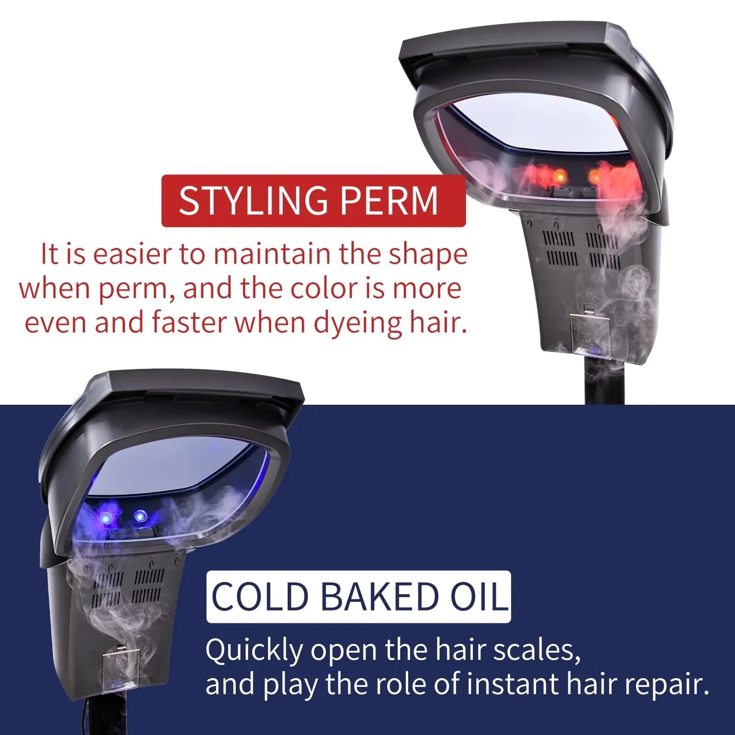 Limited True Basics Hair Salon Professional O3 Ozone Micro Mist Hair Steamer Accelerator Color Processor Hair Care Modern