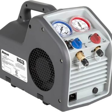 Brand New True Basics (Portable Refrigerant Recovery Machine – 115V, 60Hz, for Both Liquid and Vapor Refrigerant, White-Robinair Distinctive