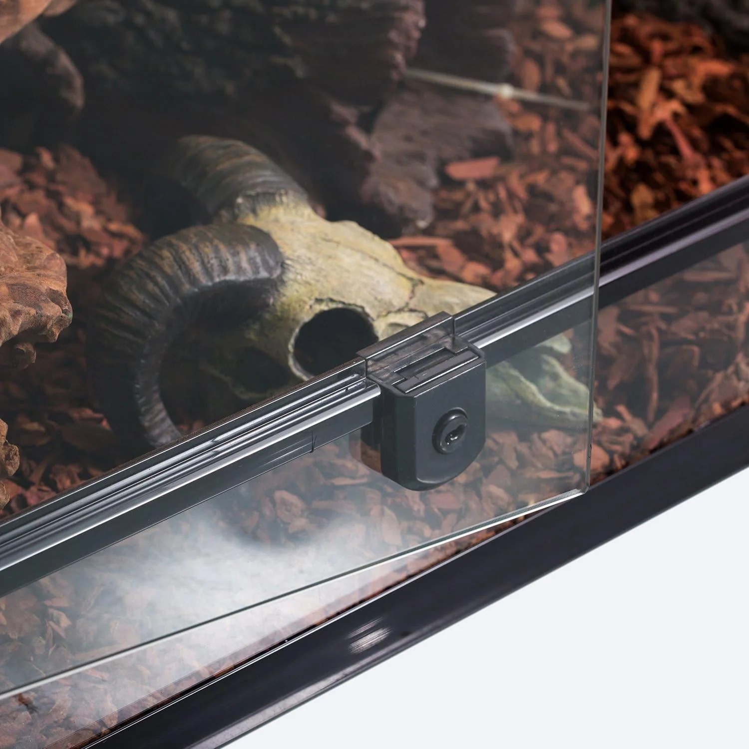 Essential Everyday Co 50 Gallon Reptile Glass Terrarium Tank Double Hinge Door Screen Ventilation 36" x 18" x 18" Sensible