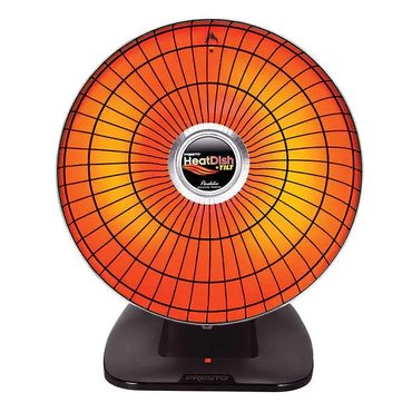 Limited Direct Source Presto HeatDish Plus Tilt Parabolic Heater, Energy-Efficient, Adjustable Tilt, 1000W Practical