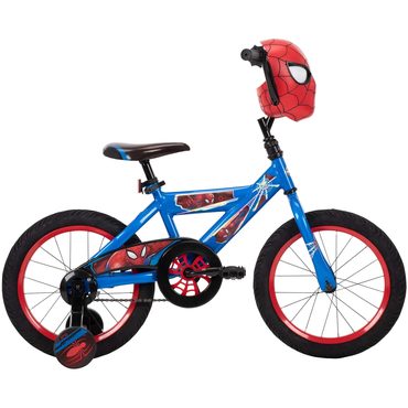 Premium Pure Value Huffy Marvel Spider-Man Kids Bike, 16′′ Wheels, Ages 3+, Training Wheels, Steel Frame, Coaster Brake Everyday