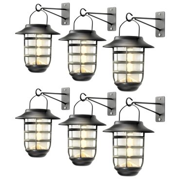 Advanced Fresh Find home zone security solar outdoor decorative glass wall lantern light no wiring Enhanced