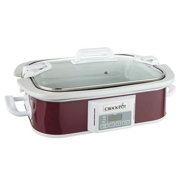 Limited Fresh Find Crock Pot 3.5 Quart Programmable Casserole Slow Cooker with Locking Lid for Easy Transport Original