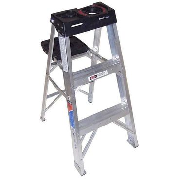 2026 Upgraded Smart Pick 373 3 ft Aluminum Stepladder, 300 lb Capacity Enhanced