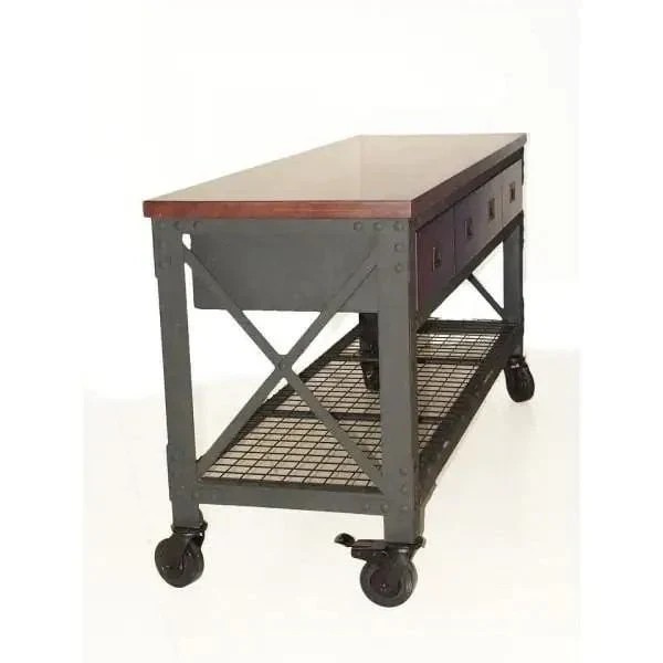 Popular True Basics Building Products 72 in. 3-Drawers Rolling Industrial Workbench and Wood Top Improved