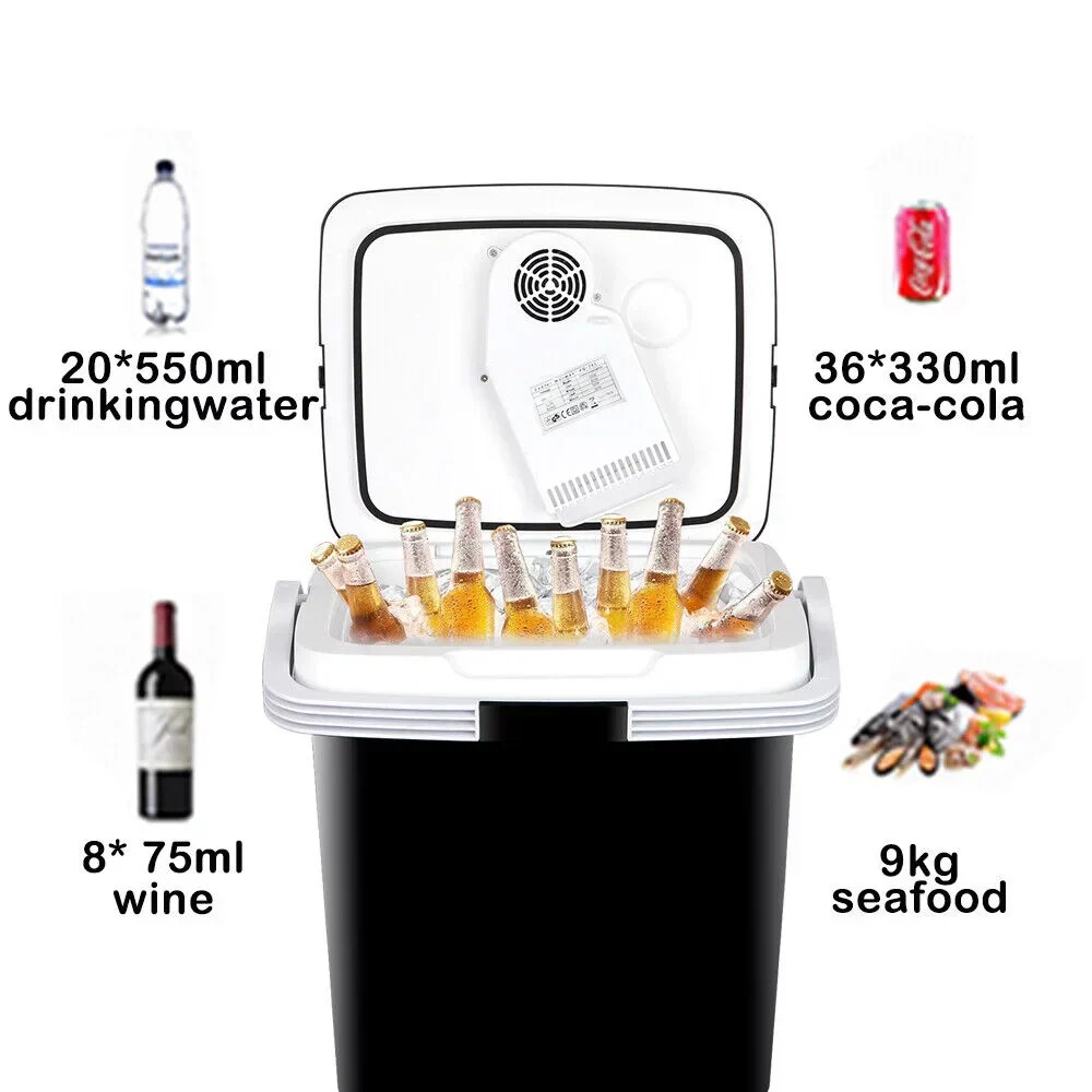 Essential Open Market Portable Iceless Thermoelectric Cooler Warmer Car Electric Refrigerator Mini Fridge Practical