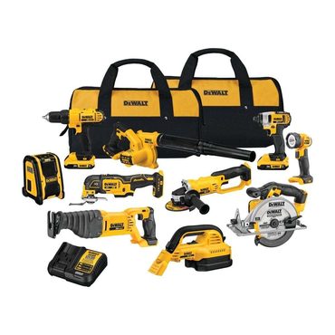 Limited Simple Goods 20V MAX 10-Tool Combo Kit DCK1020D2 with Batteries & Charger Universal