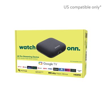 New 2026 Simple Goods Onn. 4K Pro Streaming Device with Google TV, 4K UHD, Dolby Vision & Atmos, Hands Free Voice Control, Wi Fi 6, Smart Hub Universal