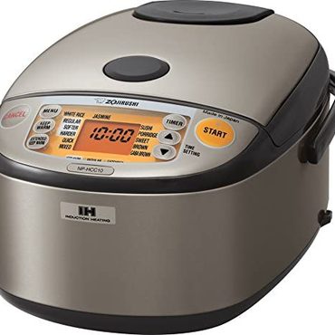 Limited Everyday Co Zojirushi NP-HCC10XH Induction Heating System Rice Cooker and Warmer, 1 L, Stainless Dark Gray Functional