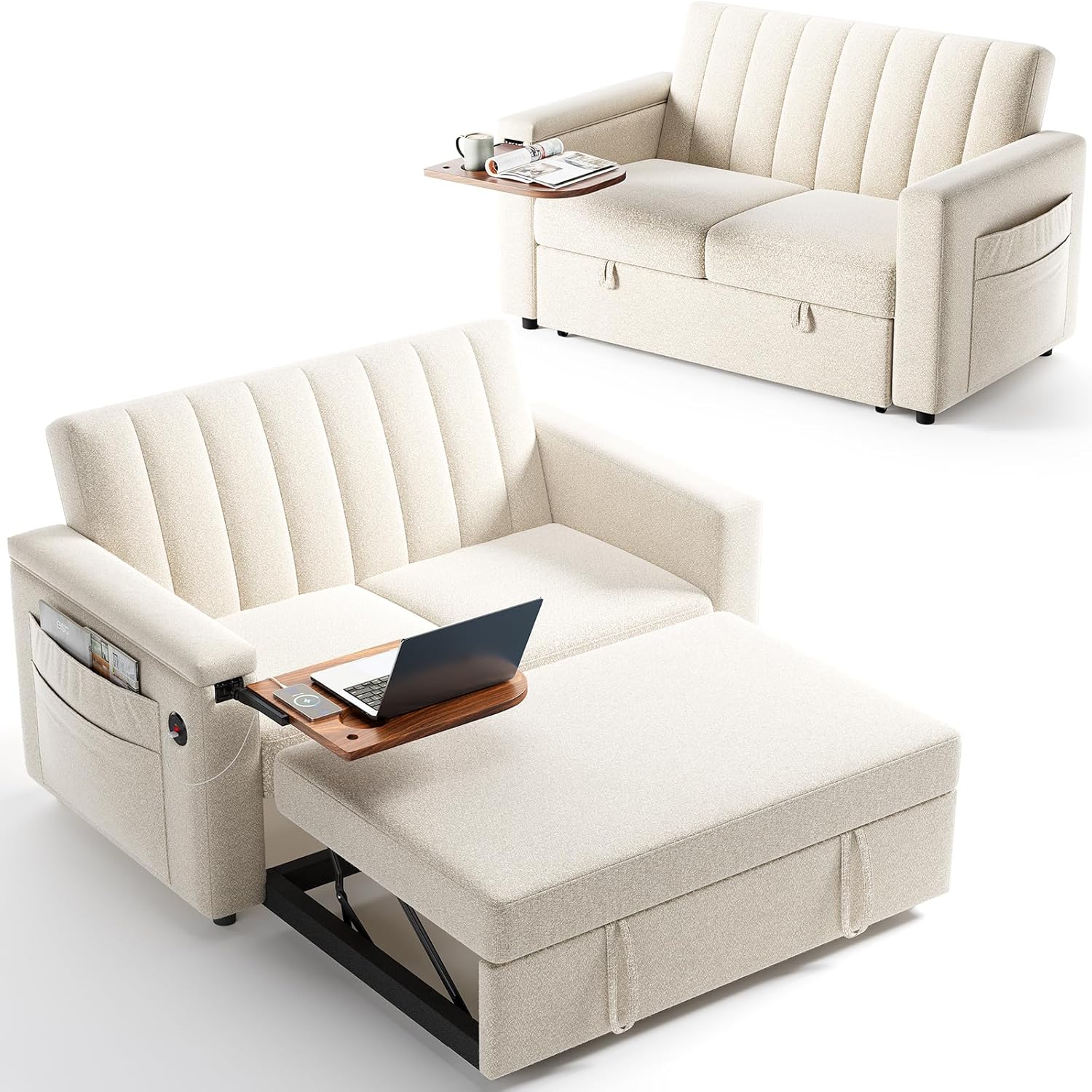 Annual Basic Line Sofa Bed 3-in-1 Convertible Sleeper Sofa Enhanced