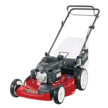 Premium Smart Pick Self-propelled gas mower, 22-inch 170cc OHV engine high-wheel RWD 3-in-1 with height adjustment, oil included Distinctive