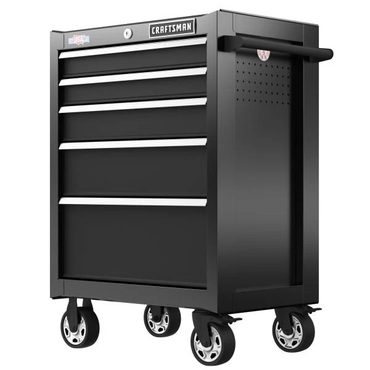 Limited Basic Line 2000 Series 26.5-in W x 37.5-in H 5-Drawer Steel Rolling Tool Cabinet (Black) Enhanced