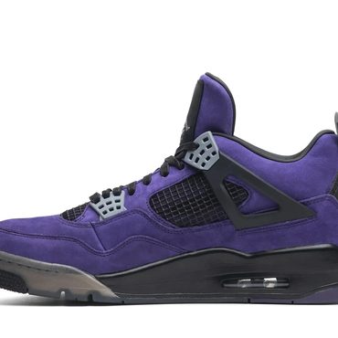 New 2026 Standard Goods Travis Scott x Jordan 4 Retro 'Purple Suede - Black Midsole' Original