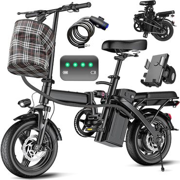 In Stock Clear Choice Electric Bike for Adults Teens Folding E-Bike Commuter City Foldable ebike Motor 48V 24MPH Distinctive