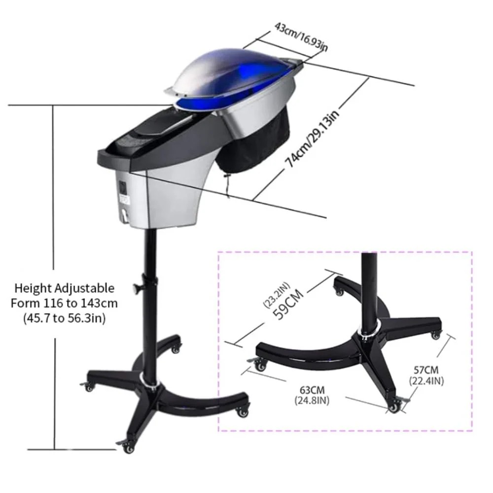 Limited True Basics Hair Salon Professional O3 Ozone Micro Mist Hair Steamer Accelerator Color Processor Hair Care Modern