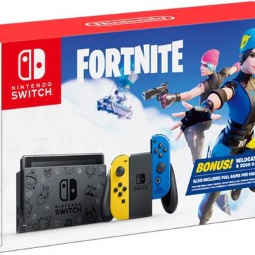 Limited Fresh Find Nintendo Switch Console Fortnite Wildcat Bundle Edition with Exclusive Joy-Cons & 2000 V-Bucks Reliable