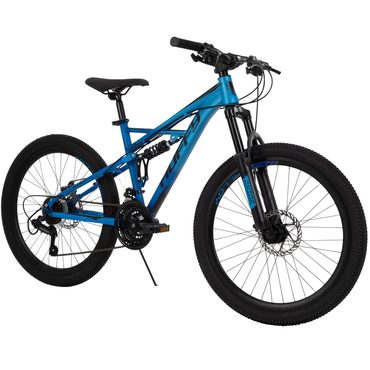 In Stock Pure Value Oxide 24 Inch Boys Mountain Bike, Blue Budget