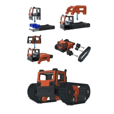Popular Standard Goods Robot Car Web Control Tank Model Tractor Crawler Balance Car 3D Printing Truck Original