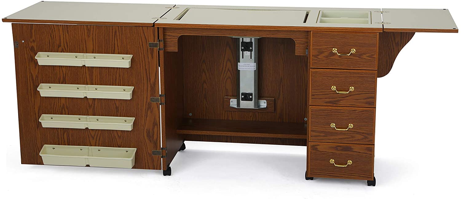 Revolutionary Open Market Norma Jean Sewing Cabinet for Sewing Cutting Quilting Crafting Black Enhanced