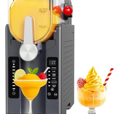 Revolutionary Pure Value Slushie Machine: No Ice Needed All-in-One Slushy Maker for Home, Real-Time Temp Display, Auto-Clean, 6 Preset Practical