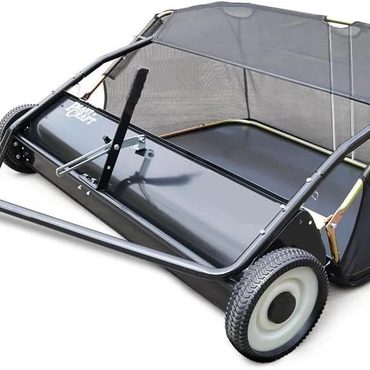 Limited Basic Line PlantCraft 48" Tow-Behind Lawn Sweeper with Universal Hitch for Ride-On Mowers Sensible