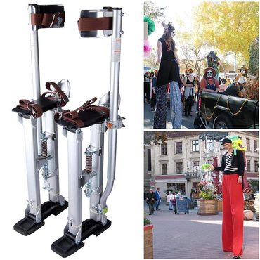 Advanced Fresh Find 24-40 Adjustable Aluminum Drywall Stilts 227Lbs Load Capacity Silver Value