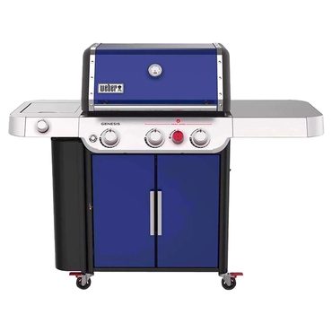 Brand New Basic Line Genesis E-335 3 Burner Liquid Propane Grill Deep Ocean Blue Reliable