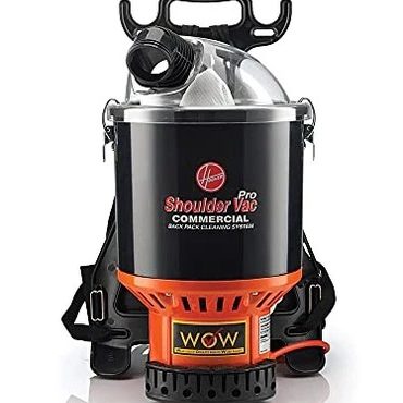 Genuine Basic Line Hoover Commercial Shoulder Vac Pro Backpack Bagged Vacuum Cleaner, with HEPA Media Filter, Lightweight with Ex Sound