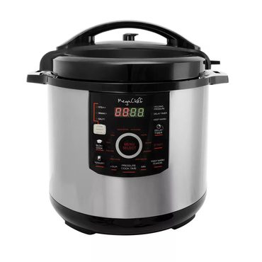 Revolutionary Standard Goods Megachef 12 Quart Steel Digital Pressure Cooker with 15 Presets and Glass Lid Practical