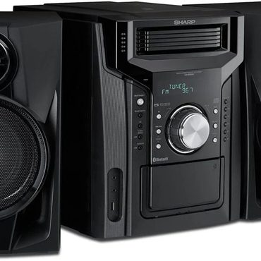 Classic True Basics CD-BH950 240W 5-way mini bookshelf speaker system with cassette deck and Bluetooth Modern