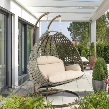 Revolutionary Everyday Co Patio Wicker Swing Chair With Stand Rain Cover Included Functional
