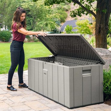 Revolutionary Basic Line Lifetime 568 Litre Modern Outdoor Storage Deck Box Model 60384U Budget