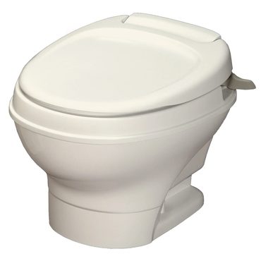 In Stock Everyday Co Thetford Aqua-Magic V RV Toilet, Hand Flush, Low, Parchment, 31647 Sensible