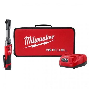 Annual Smart Pick Milwaukee 2560-21 M12 FUEL 3/8” Extended Reach Ratchet 1 Battery Kit Functional