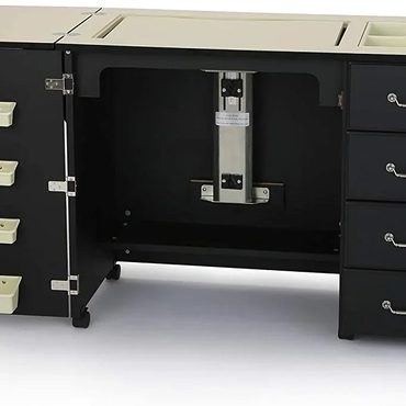 Revolutionary Open Market Norma Jean Sewing Cabinet for Sewing Cutting Quilting Crafting Black Enhanced
