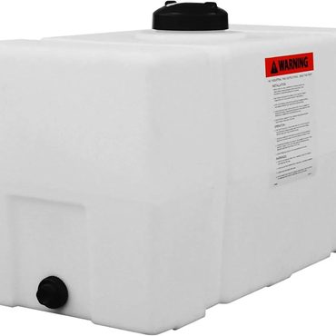 2026 Debut Direct Source RomoTech 82123919 Horizontal Square Polyethylene Water Tank, 50 Gallon, Saddle Reliable