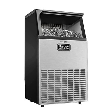 In Season Basic Line EUHOMY Commercial Ice Maker Machine, 100lbs/24H Stainless Steel Under Counter Improved