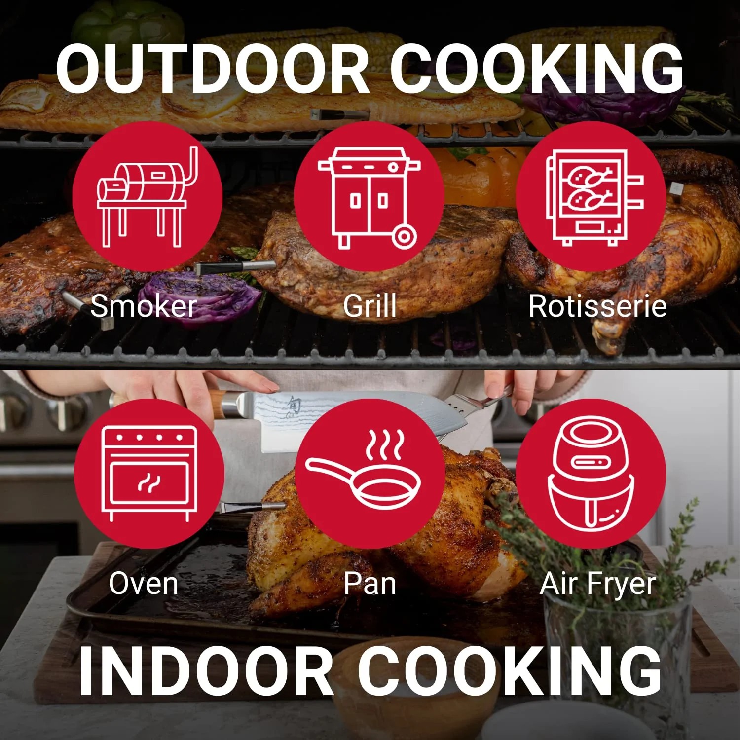 Premium Pure Value MEATER Plus Smart Meat Thermometer with Bluetooth 165ft Wireless Range Everyday