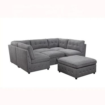 Annual Open Market 6-Piece Modular Fabric Sectional Reliable