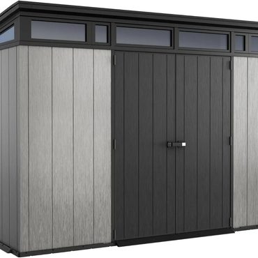 Limited True Basics 11x7 Modern Resin Outdoor Storage Shed Kit for Patio Furniture Garden Tools Reliable