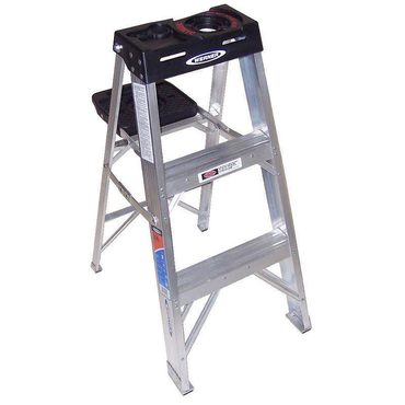Limited Open Market 373 3 ft Aluminum Stepladder, 300 lb Capacity Sensible