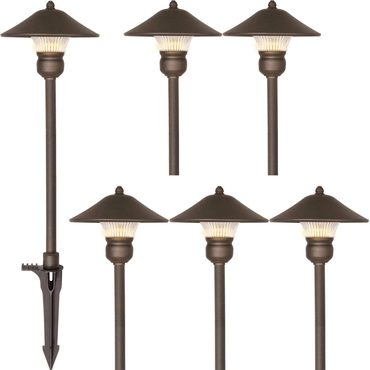 Limited Smart Pick 6 Pack Low Voltage LED Landscape Pathway Light 3W 150LM 12V Outdoor Yard Lawn Value