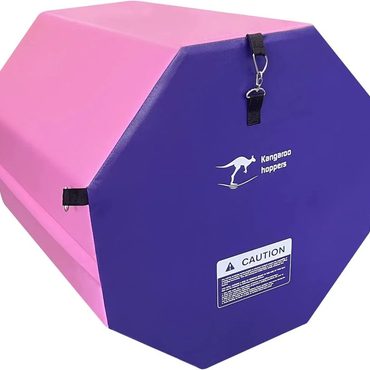 Annual Basic Line Kangaroo Hoppers 24" x 26" Gymnastics Octagon Tumbling Mat Pink Purple Sensible