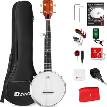 Limited Simple Goods String Banjo 26 Inch MINI Travel Banjo Beginner Kit Remo Head Open Back Closed Solid Back Distinctive