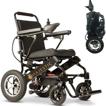 In Stock True Basics 2020 New Folding Ultra Lightweight Electric Power Wheelchair, FDA Approved, Air Travel, 17.5" Seat Universal