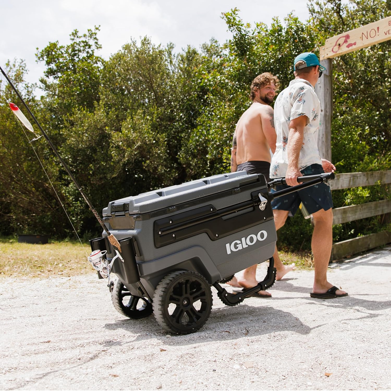 Popular Direct Source 70Qt Wheeled Cooler Insulated Hard Shell Ice Chest Practical