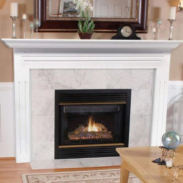 Genuine Prime Select 510-48 Newport 48-Inch Fireplace Mantel Surround with Medium White Original