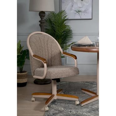 Advanced Fresh Find Casual Dining Cushion Swivel-and-Tilt Rolling Caster Chair Sensible